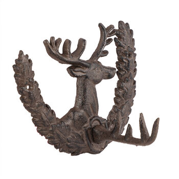 Highland Stag Cast Iron Wall Key Hook, 2 of 8
