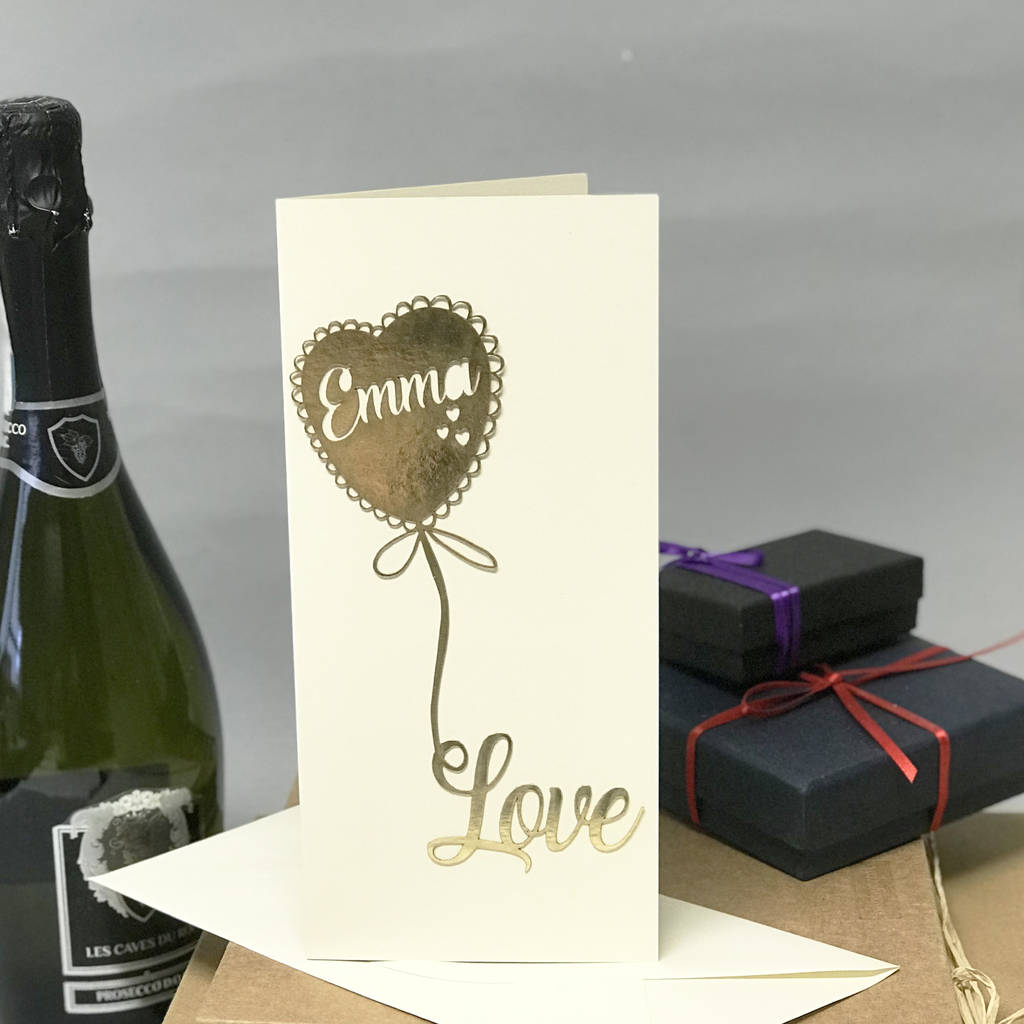 personalised valentines day cards uk