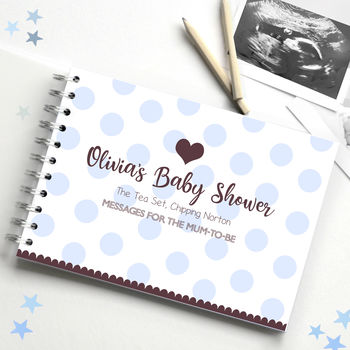 Personalised Baby Shower Guest Book And Photo Album, 3 of 11