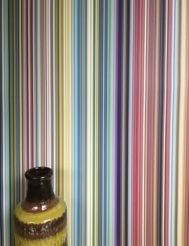 Multi Coloured Fine Striped Wallpaper, 6 of 6