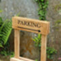 Portable Oak Engraved Sign, thumbnail 1 of 5