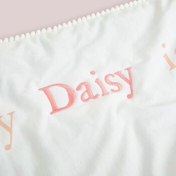 Personalised Floral Milestone Blanket, 3 of 5