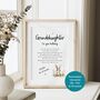 Personalised Granddaughter Poem Print For Any Occasion, thumbnail 2 of 6
