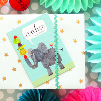 Elephant Mini Greetings Card, 6 of 7