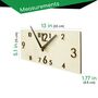 Scandi Design Minimalistic Natural Eco Wall Clock, thumbnail 6 of 10