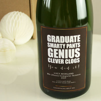 Personalised Graduation Champagne, 8 of 9