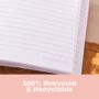 A5 Notebook | Wiggle Wave | Recycled Paper, thumbnail 4 of 6