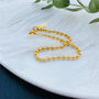 18ct Gold Vermeil Classic Ball Chain Bracelet, thumbnail 1 of 4