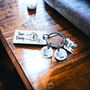 Personalised Engraved Team Family Keepsake Keyring, thumbnail 2 of 9