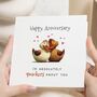Personalised Funny Duck Anniversary Card For Partner, thumbnail 1 of 7