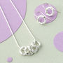 40th Birthday Four Silver Rings Necklace, thumbnail 5 of 8