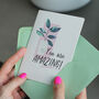 You Are Amazing! Positive Affirmation Card, thumbnail 1 of 2