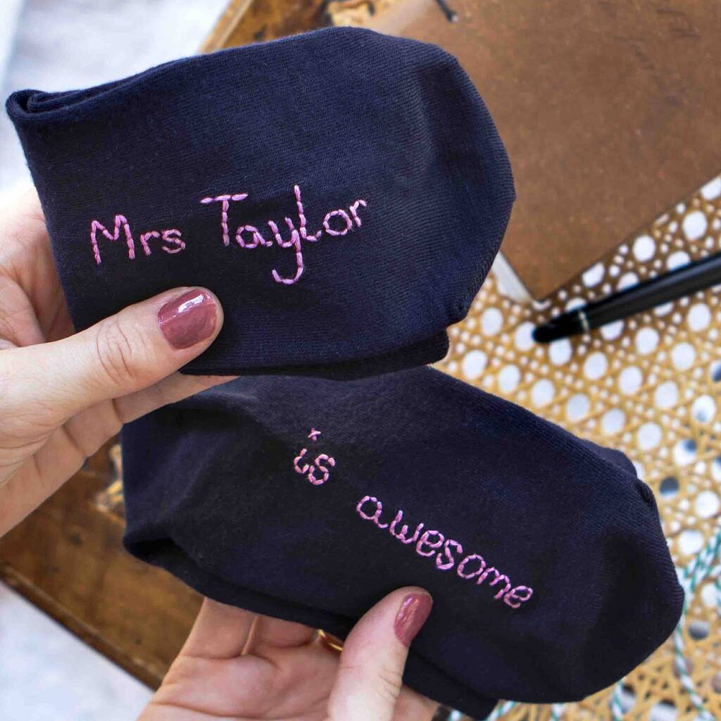Personalised Best Teacher Thank You Bamboo Socks Gift, 1 of 5