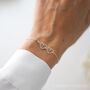 Mum Of Twins Bracelet – Baby Feet Gift For New Mum, thumbnail 1 of 8