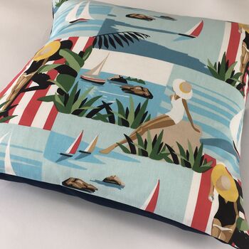 French Riviera Beach Cushion Cover, 3 of 5