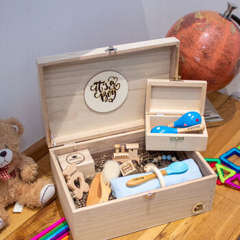 Luxury Personalised Keepsake Baby Gift Box, 5 of 12