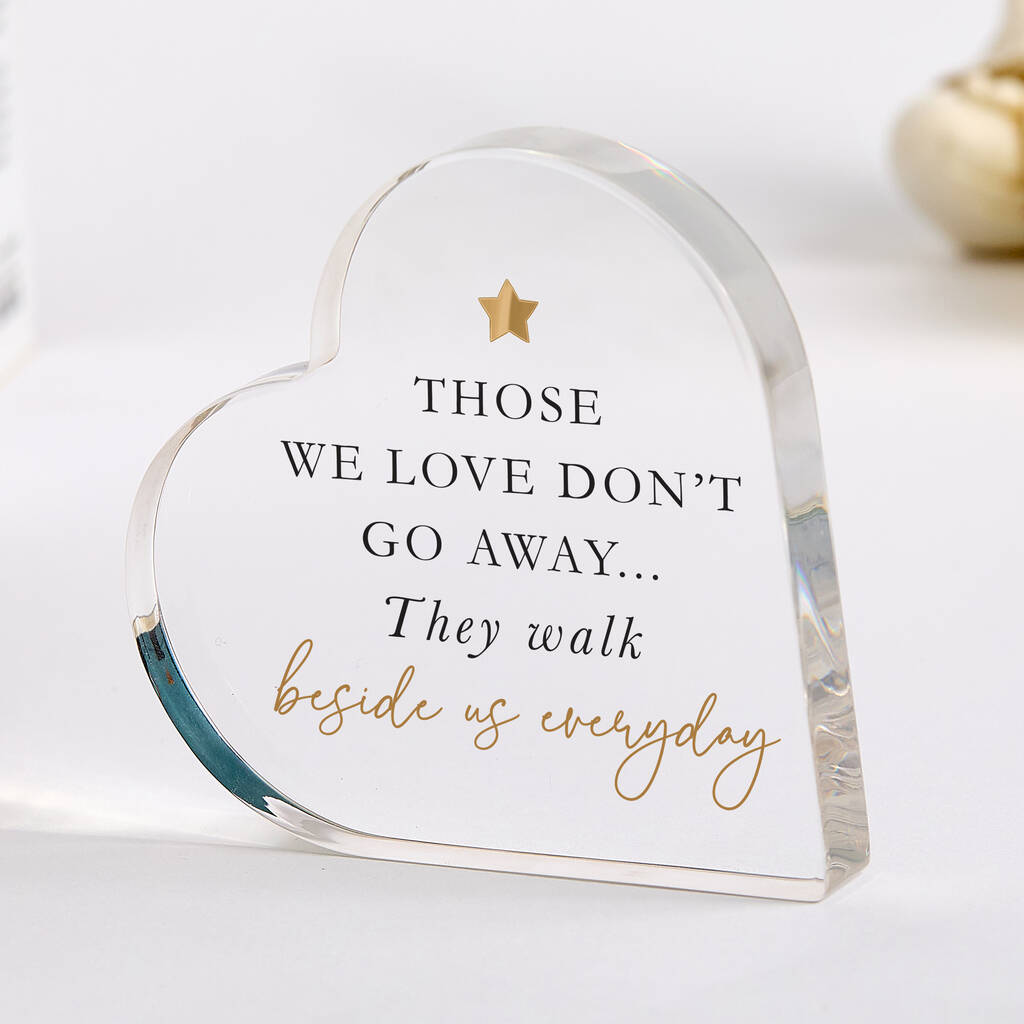 Those We Love Memorial Heart Plaque Gift, 1 of 5
