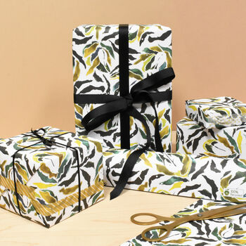 Verdant Eco Friendly Recycled Wrapping Paper Pack, 2 of 10