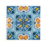 Alhambra Blue Orange Ceramic Tile Large Scale, thumbnail 4 of 11