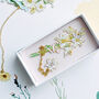 Engraved '30th Anniversary' Enamelled Flower Bookmark, thumbnail 1 of 8