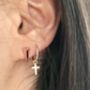 Rose Gold Vermeil Geometric Prism Earrings, thumbnail 2 of 2