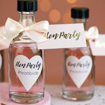 #Teambride Hen Party Mini Gin Bottles By Hearth & Heritage ...