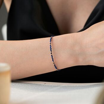 Natural Lapis Lazuli Bracelet, 5 of 6