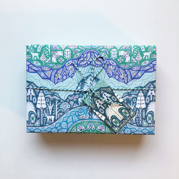 Elk And Swan Forest Gift Wrap, 3 of 8
