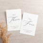 Simple Elegance Script Table Number Cards, thumbnail 7 of 7