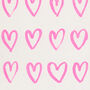 Pink Hearts Risograph Card, thumbnail 3 of 3