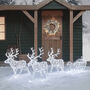 Arkendale Dual LED Plug In Reindeer And Sleigh, thumbnail 1 of 3