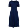 Cindy Dress In French Navy Vintage 1940s Style, thumbnail 1 of 2