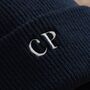 Personalised Slogan Navy Beanie Hat, thumbnail 3 of 3