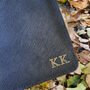 Personalised Leather Black Pouch Bag, thumbnail 4 of 7