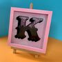 Gold Typography Wall Art 'Circus Letter K' Pink, thumbnail 3 of 7