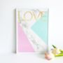 Abstract Marble And Pastel Love Print, thumbnail 2 of 2