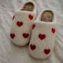 Hearts Allover Slippers, thumbnail 2 of 3