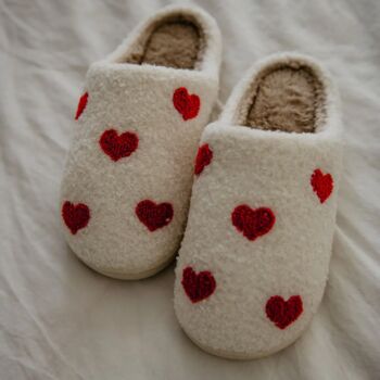 Hearts Allover Slippers, 2 of 3