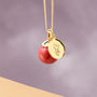 Orb Necklace In Gold Vermeil With Monogram, thumbnail 6 of 9