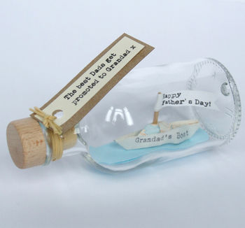 Personalised Handmade Paper Boat In A Bottle, 11 of 11