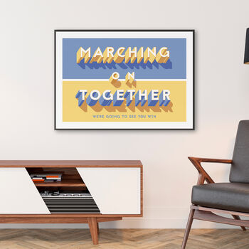 Leeds United 'Marching On Together' Poster, 3 of 7