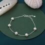 Sterling Silver Freshwater Pearl Beaded Bracelet, thumbnail 1 of 10