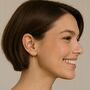 Bar Threader Gold Plated Silver Drop Earrings, thumbnail 1 of 5
