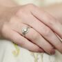 Diamond Stacking Engagement Ring Set, thumbnail 2 of 10