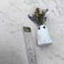 Mini Ghost Vase With Dried Flowers Mothers Day Gift, thumbnail 6 of 7