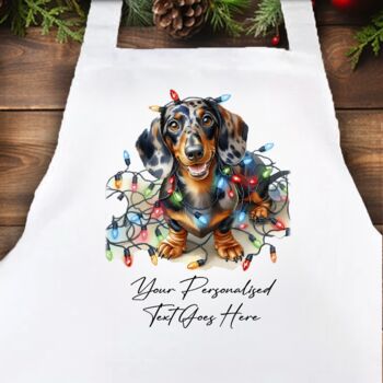 Personalised Dachshund In Christmas Lights, 5 of 12