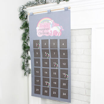 Personalised Christmas Unicorn Advent Calendar, 2 of 3