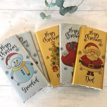 personalised chocolate bar christmas notonthehighstreet chocolates tailored gifts
