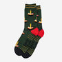 Men's Ramen Noodles Bamboo Socks Khaki, thumbnail 4 of 4