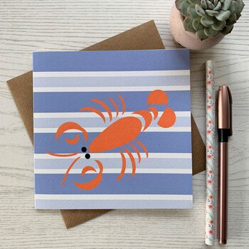 Coastal Set Of Six Mixed Design Cards, 9 of 10